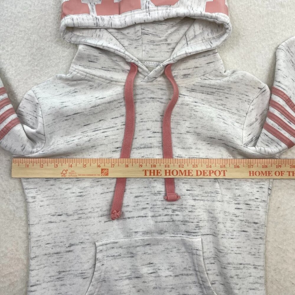 Reflex White and Pink Love Hoodie Sweatshirt Size Small - Picture 4 of 5